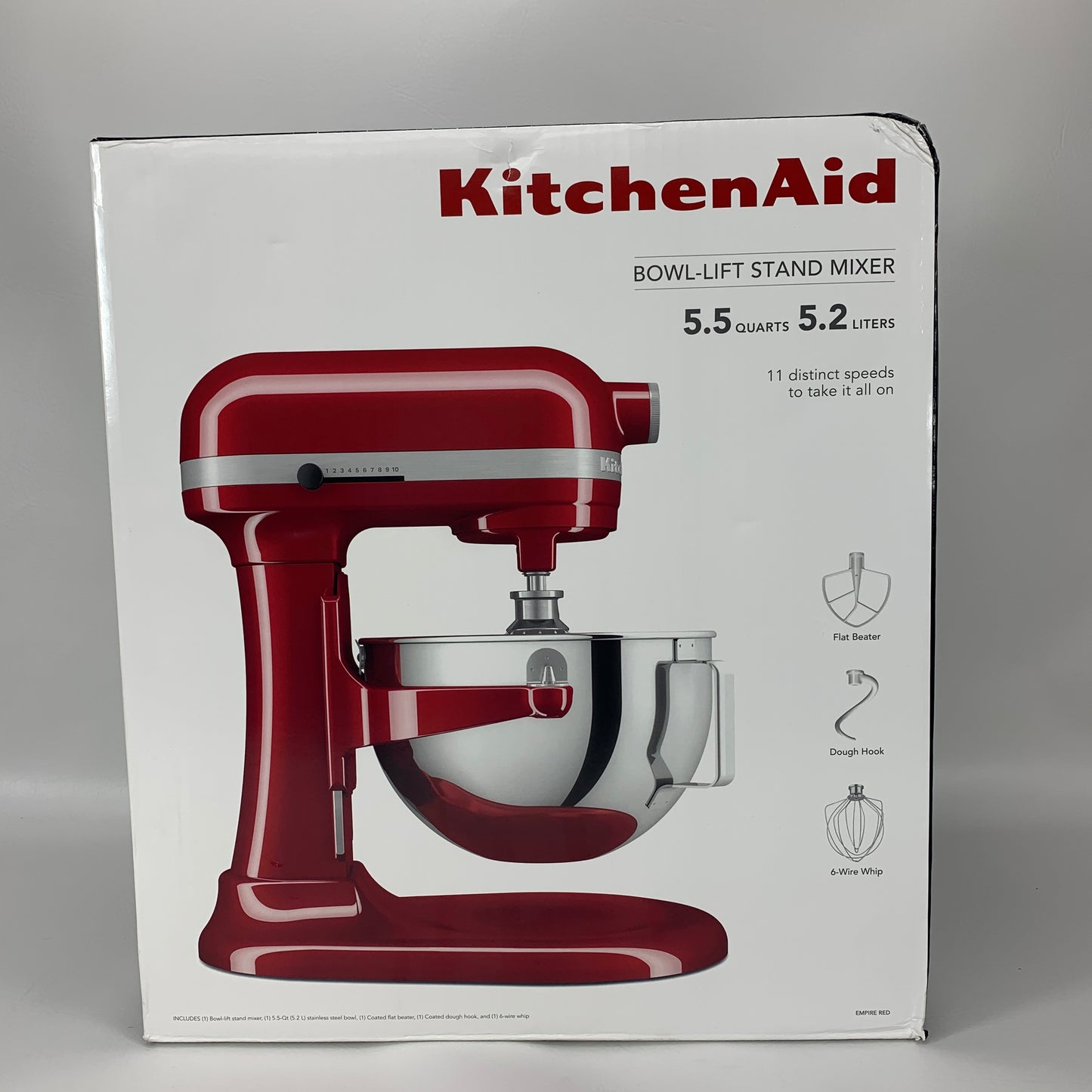 New KitchenAid 5.5 Quart Bowl-Lift Stand Mixer