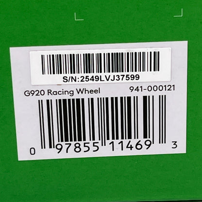 New Logitech G920 Black Driving Force Steering Wheel & Pedals for Xbox/PC