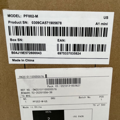 New Bambu  Labs A1 Mini 3D Printer  PF002-M