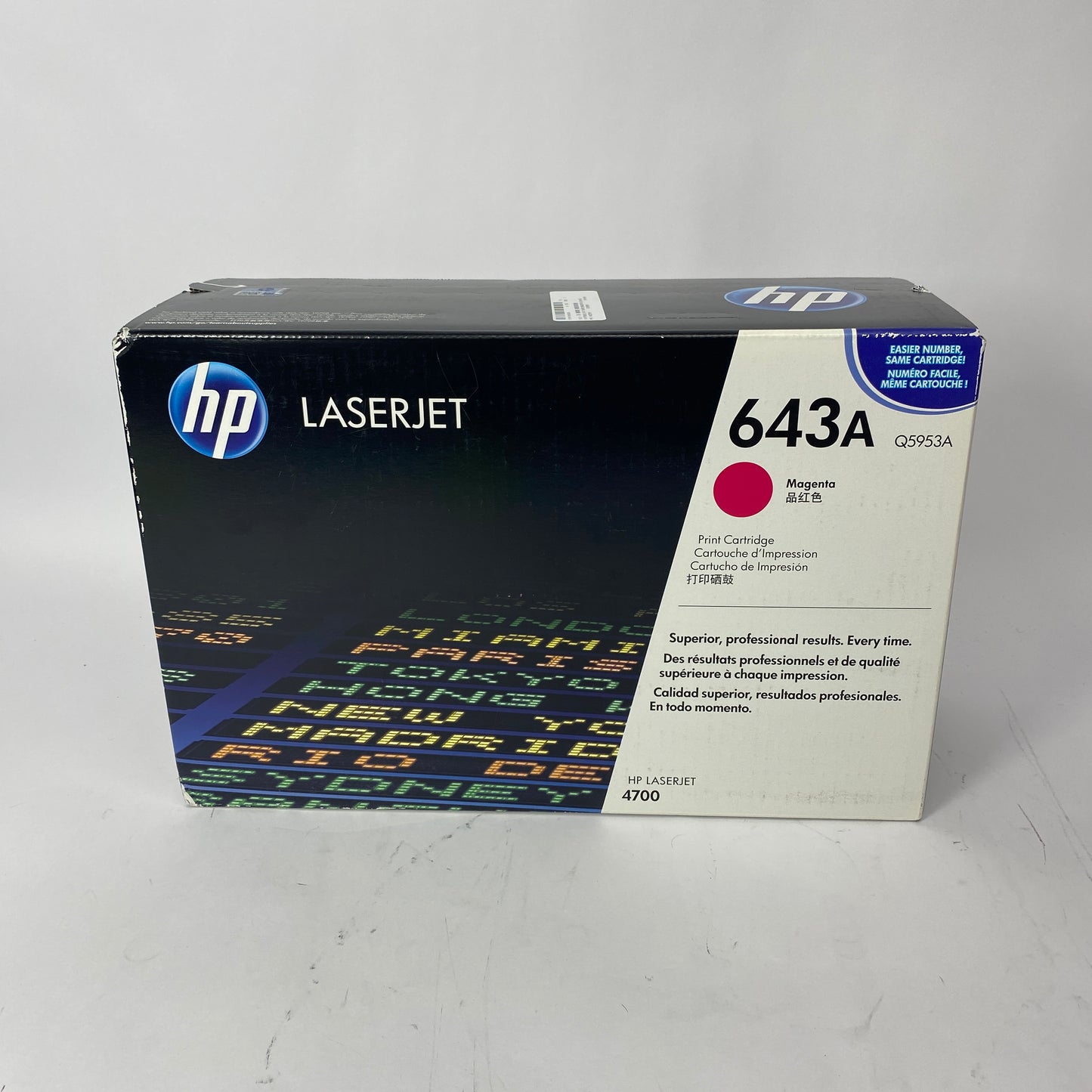 New HP 643A Magenta Laser Toner Cartridge Genuine Q5953A