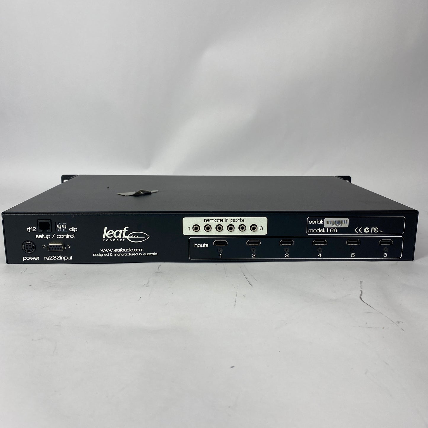 Leaf Connect L66 6x6 HDMI HDBaseT Matrix Switch Audio Video Distribution