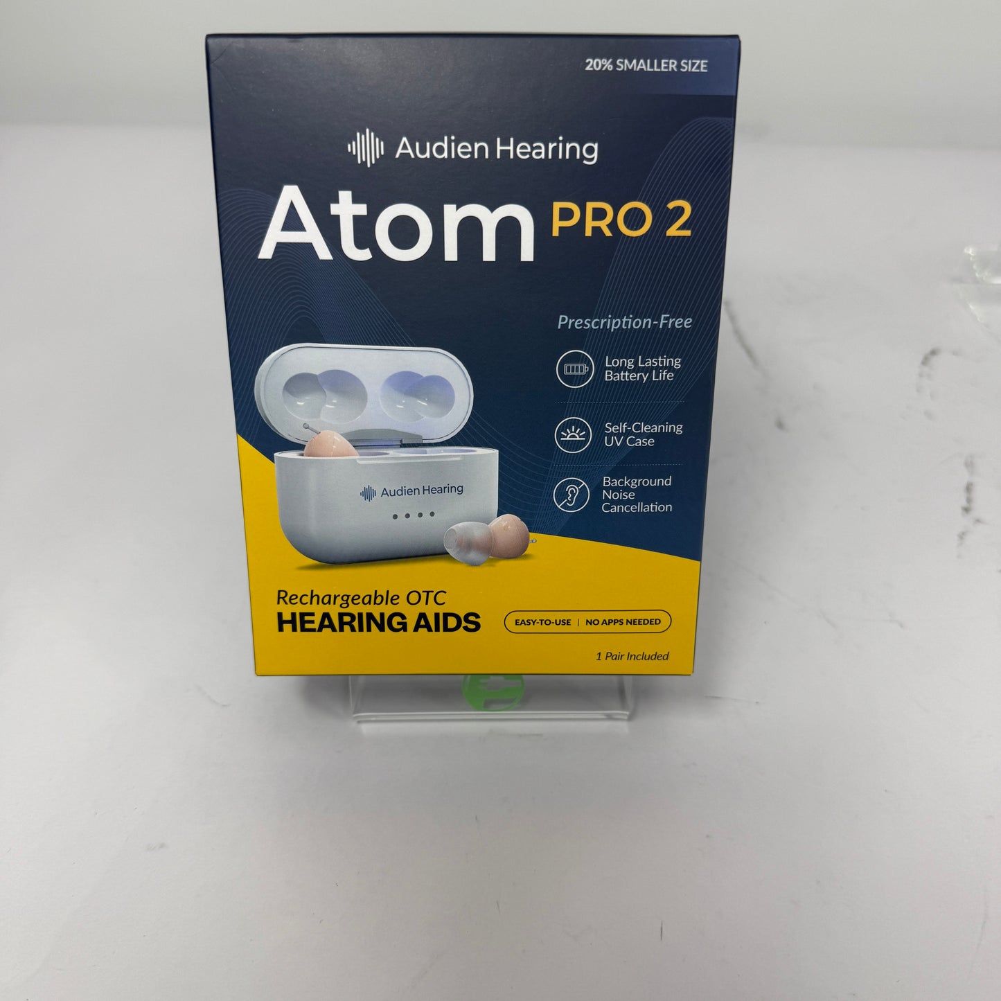 New Audien Atom Pro 2 Wireless Rechargeable OTC Hearing Aid