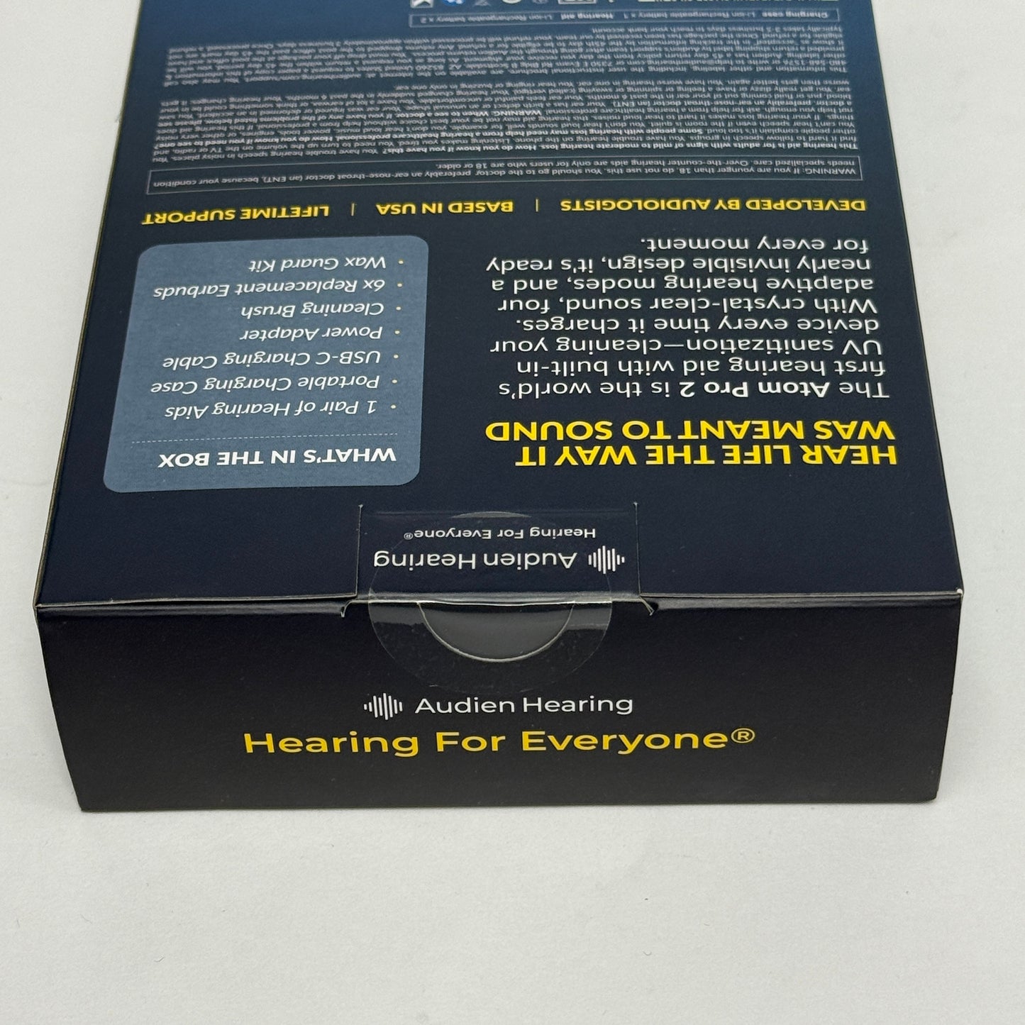 New Audien Atom Pro 2 Wireless Rechargeable OTC Hearing Aid