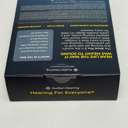 New Audien Atom Pro 2 Wireless Rechargeable OTC Hearing Aid