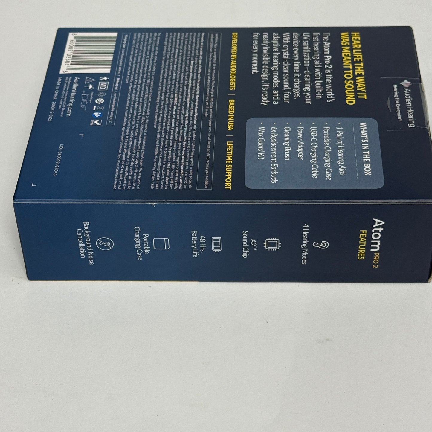 New Audien Atom Pro 2 Wireless Rechargeable OTC Hearing Aid