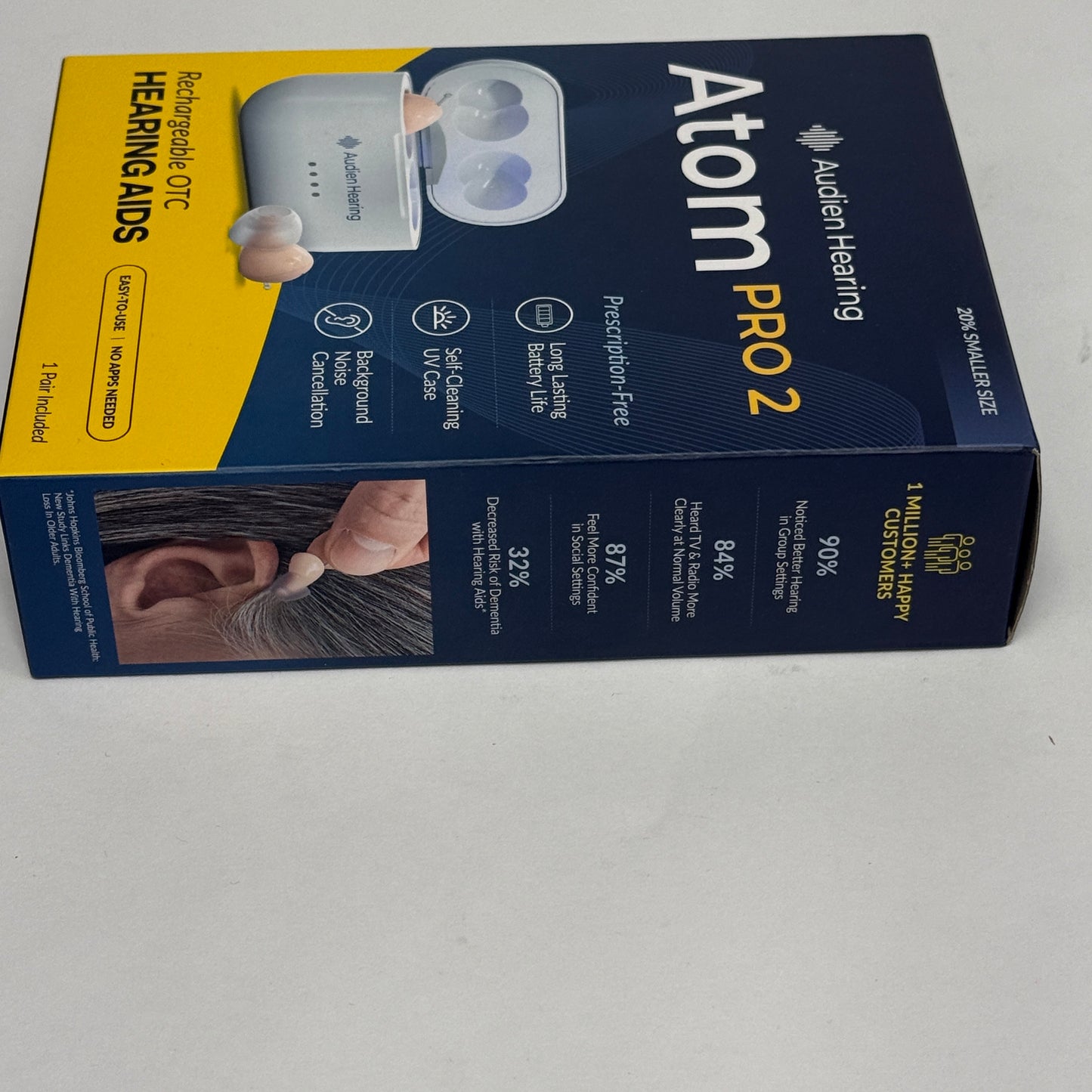 New Audien Atom Pro 2 Wireless Rechargeable OTC Hearing Aid
