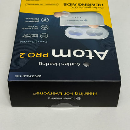 New Audien Atom Pro 2 Wireless Rechargeable OTC Hearing Aid