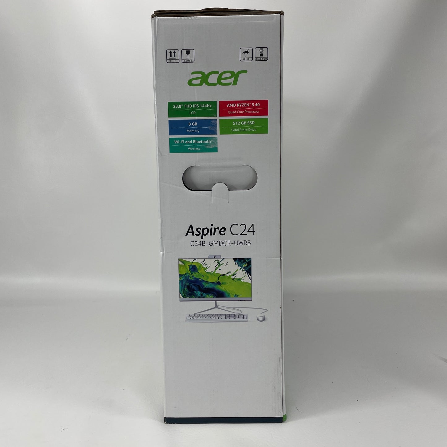 New Acer Aspire C24 GMDCR-UWR5 23.8" Ryzen 5 40 2.80GHz 8GB RAM 512GB SSD AMD