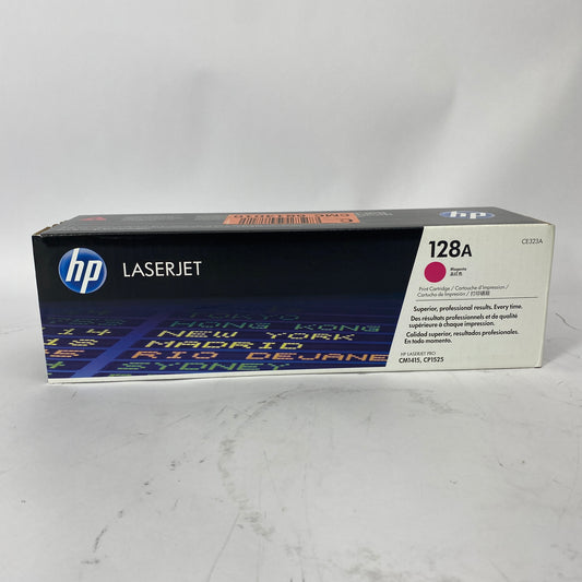 New HP 128A Magenta Laser Toner Cartridge Genuine CE323A