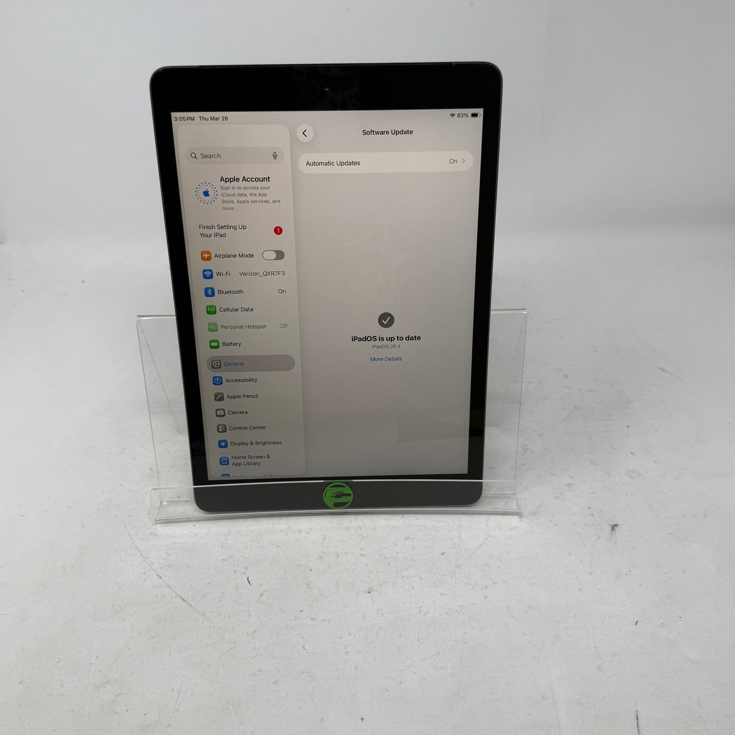 Unlocked Apple iPad 8th Gen 32GB Space Gray MYN32LL/A