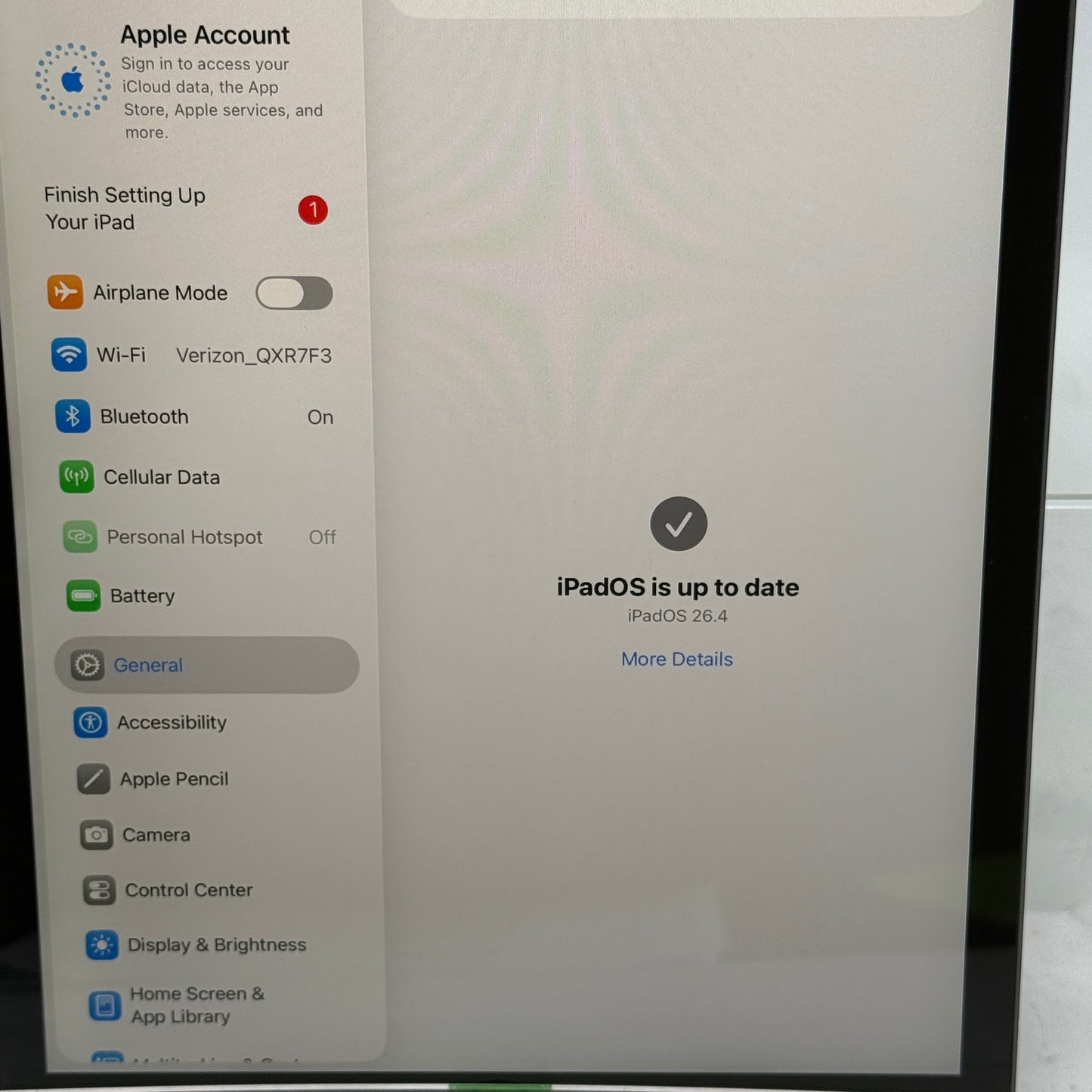 Unlocked Apple iPad 8th Gen 32GB Space Gray MYN32LL/A