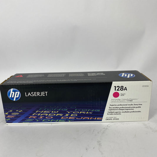 New HP 128A Magenta Laser Toner Cartridge Genuine CE323A