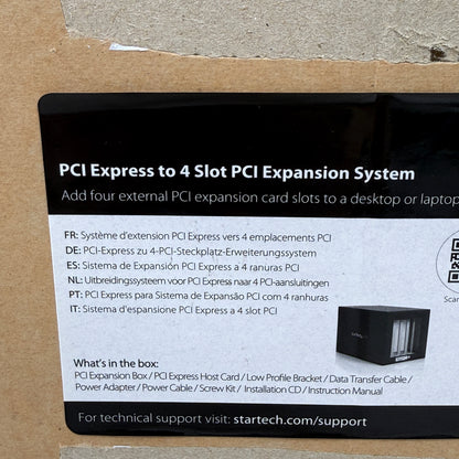 New StarTech.Com PCI Express to 4 Slot PCI Expansion System PEX2PCI4