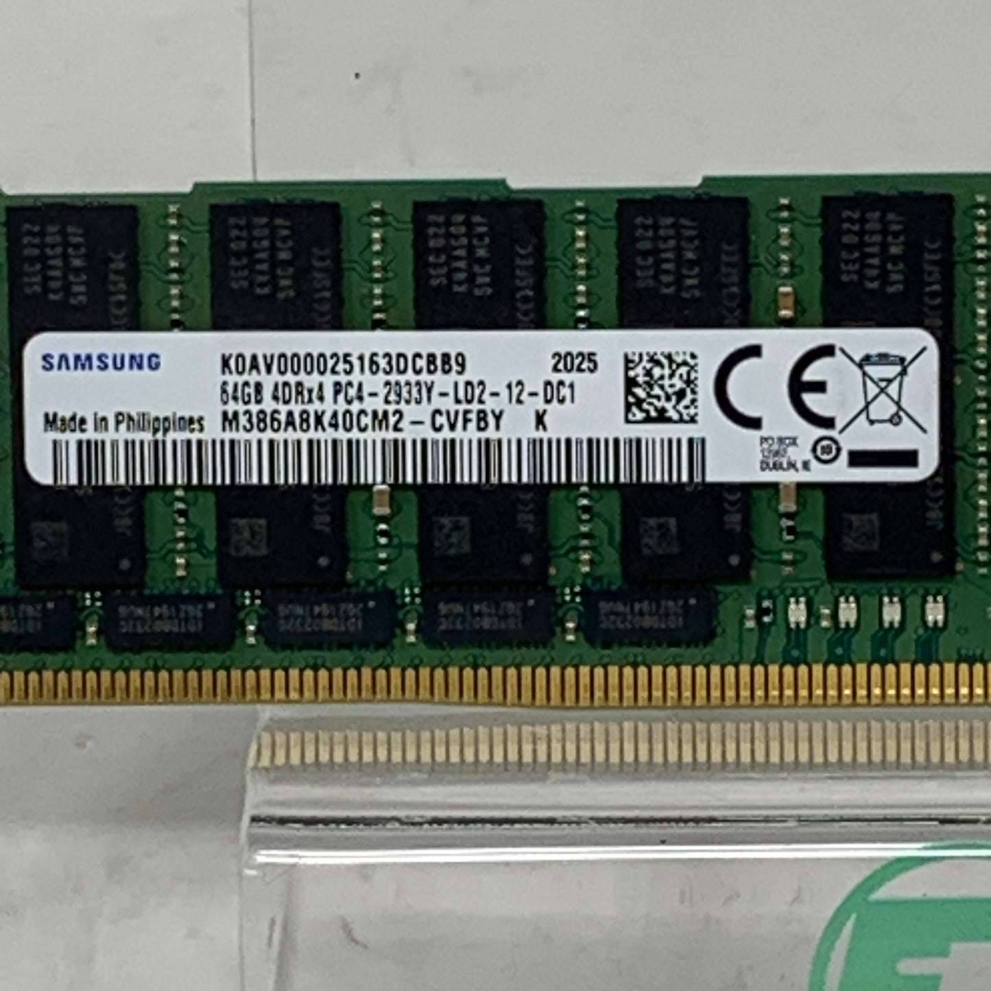 Samsung PC4-2933Y-LD2 64GB (1x64GB) RAM DDR4 2666MHz M386A8K40CM2-CVFBY