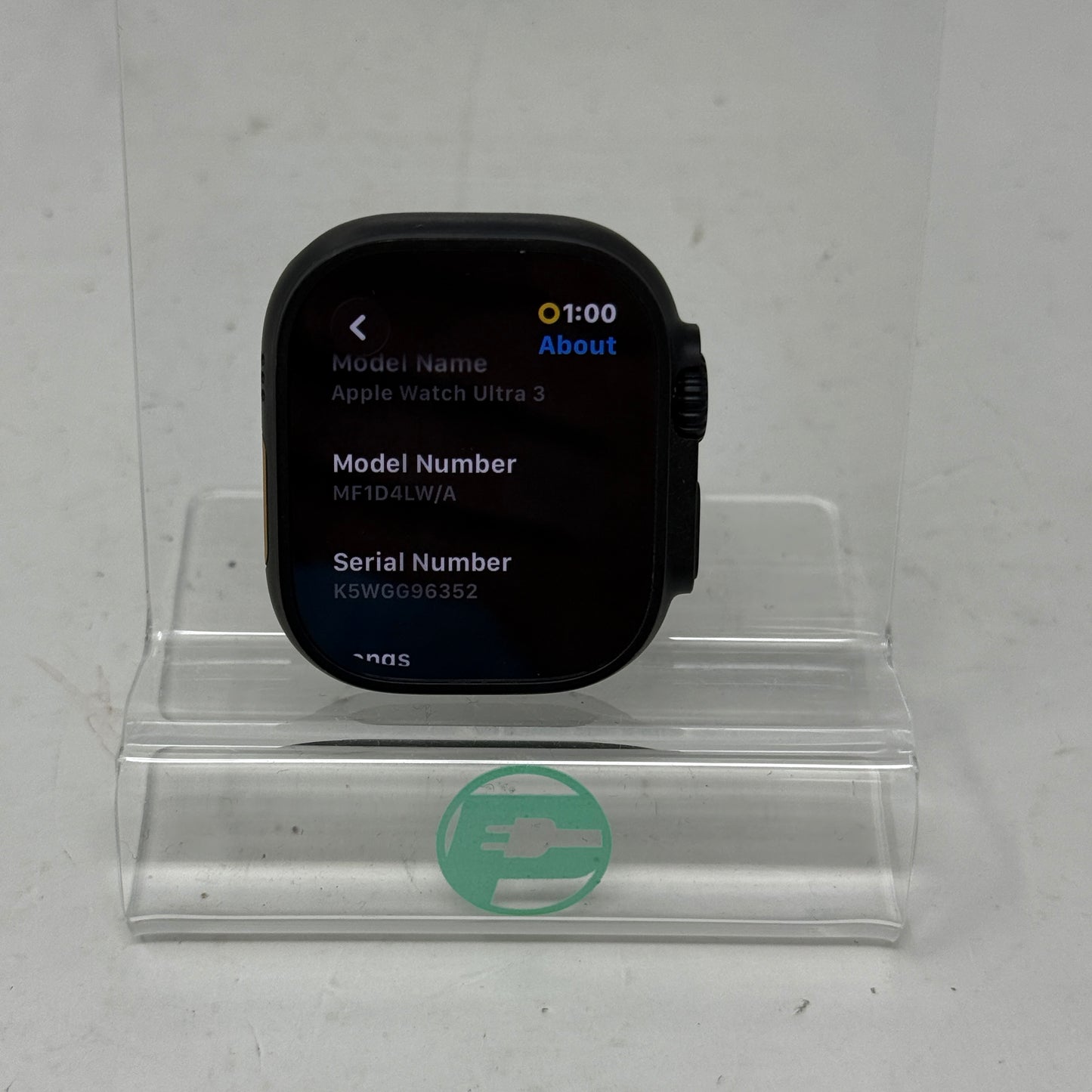 Unlocked Apple Watch Ultra 3 49MM Black Titanium Black Trail Loop MF1D4LW/A
