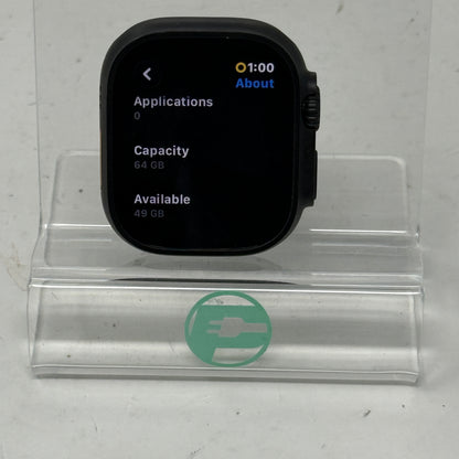 Unlocked Apple Watch Ultra 3 49MM Black Titanium Black Trail Loop MF1D4LW/A