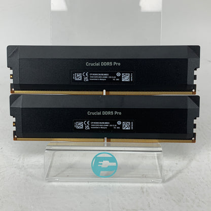 Crucial Pro 32GB Kit (2x16GB) DDR5 6000MHz CL36 Desktop RAM Memory CP16G60C36U5B
