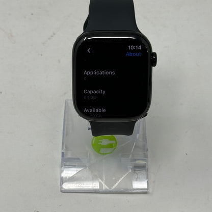 GPS Only Apple Watch Series 11 46MM Jet Black Aluminum Black Sport Band MFC24LW/A