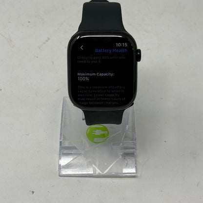 GPS Only Apple Watch Series 11 46MM Jet Black Aluminum Black Sport Band MFC24LW/A