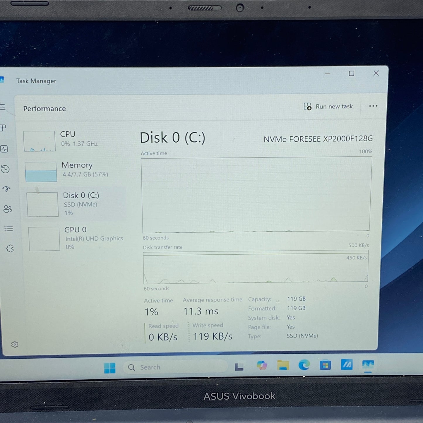 Asus Vivobook 14 X1404Z 14" i3-1215U 1.2GHz 8GB RAM 128GB SSD