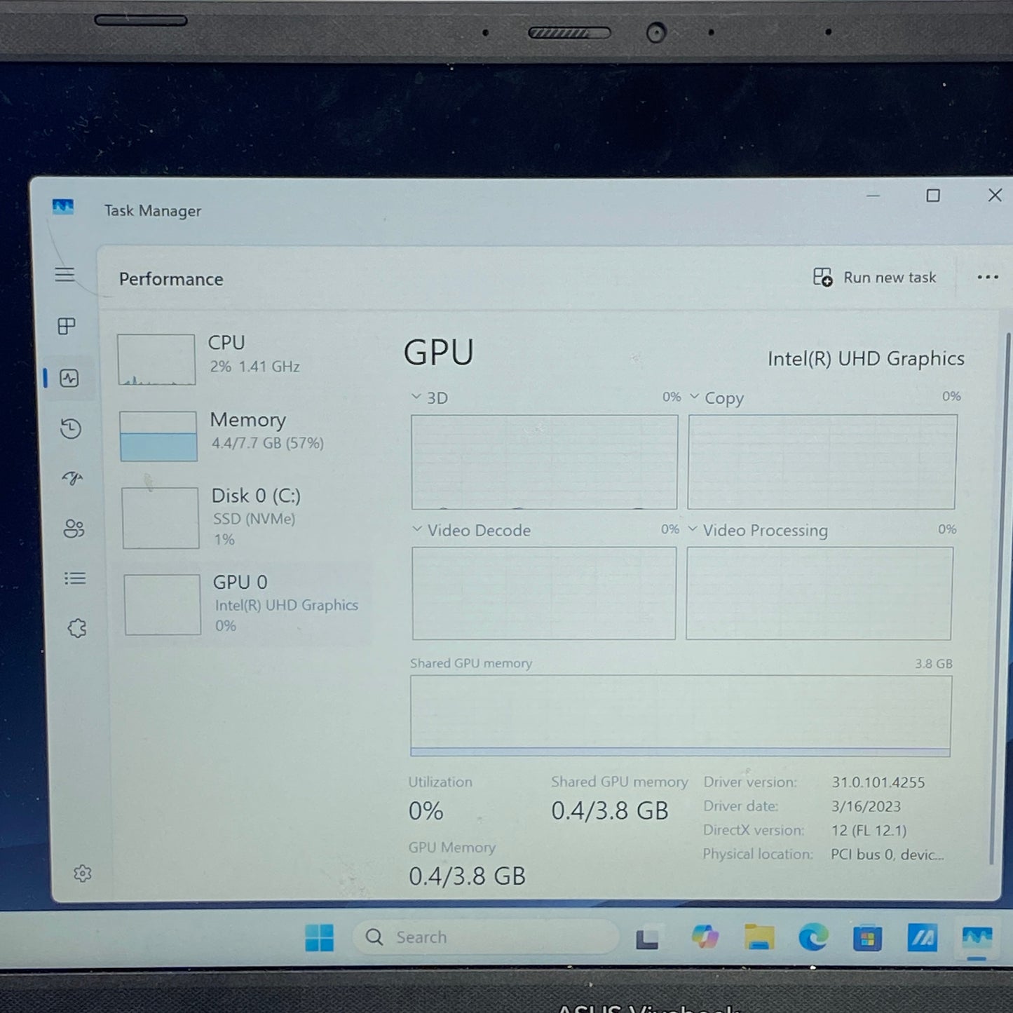 Asus Vivobook 14 X1404Z 14" i3-1215U 1.2GHz 8GB RAM 128GB SSD