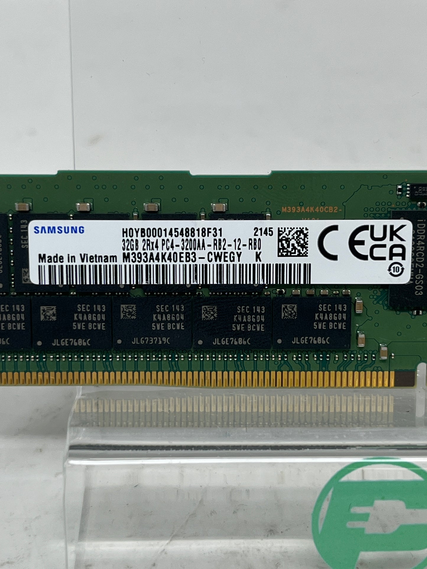 Samsung M393A4K40EB3-CWEGY. 32GB (1x32GB) RAM DDR4 3200MHz