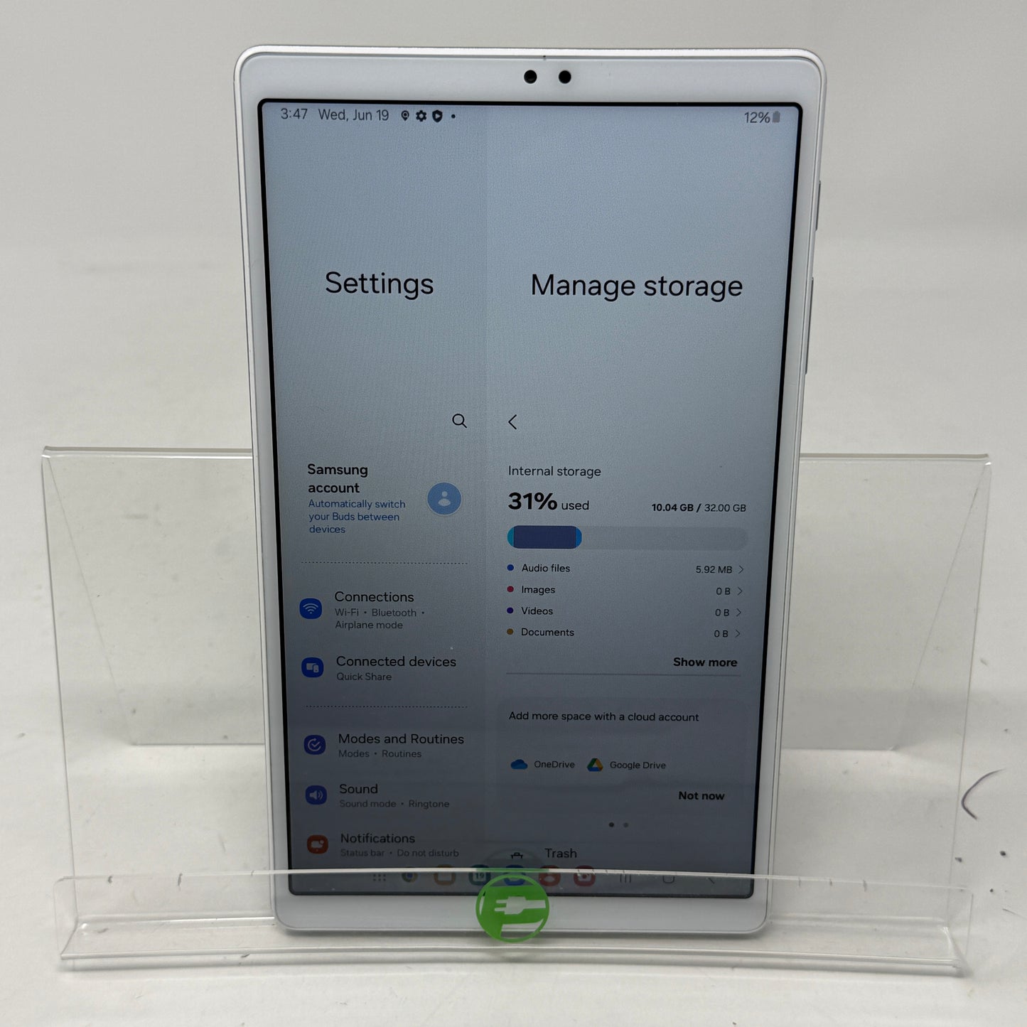 WiFi Only Samsung Galaxy Tab A7 Lite 8.7" 32GB Black SM-T220
