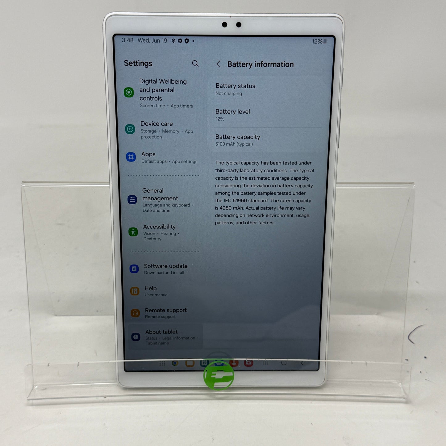 WiFi Only Samsung Galaxy Tab A7 Lite 8.7" 32GB Black SM-T220