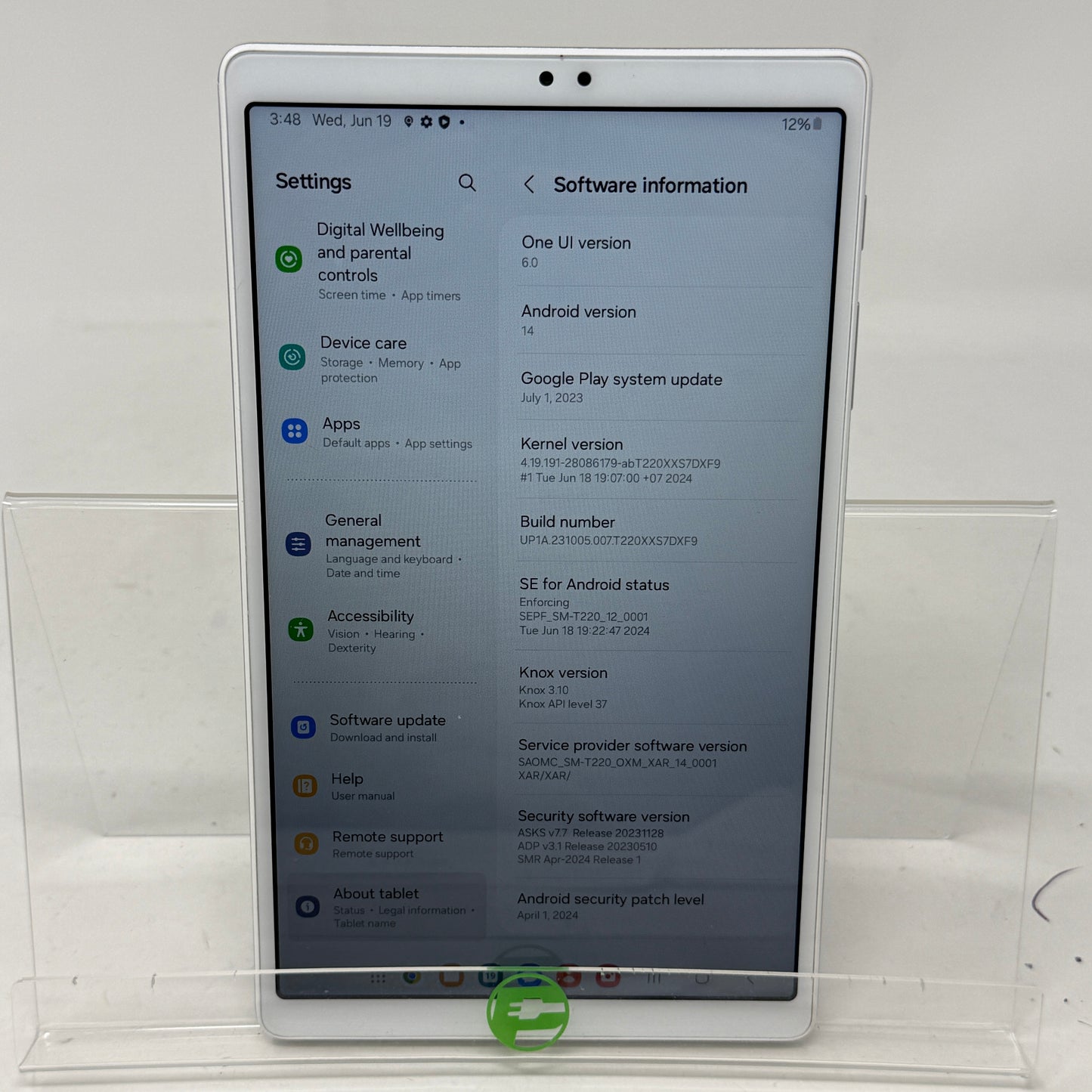 WiFi Only Samsung Galaxy Tab A7 Lite 8.7" 32GB Black SM-T220