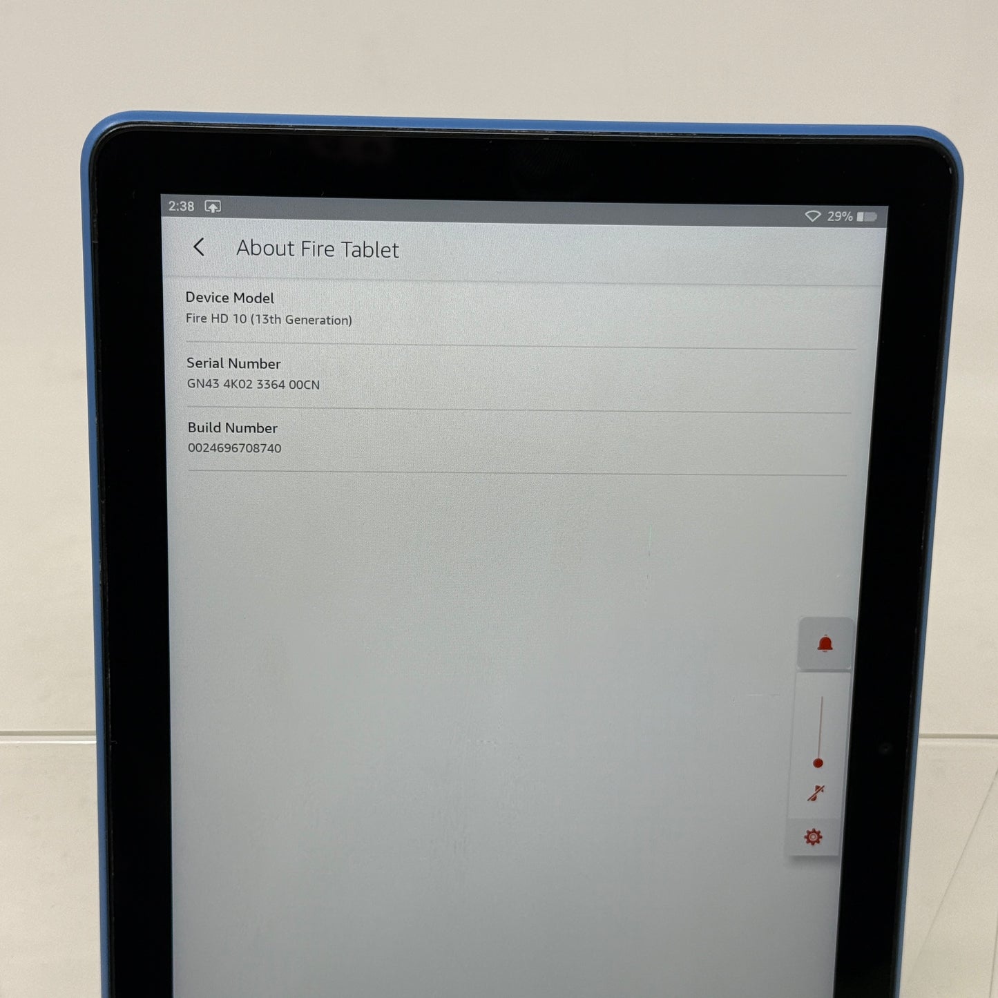 WiFi Only Amazon Kindle Fire HD 10 13th Gen 32GB Blue TG425K