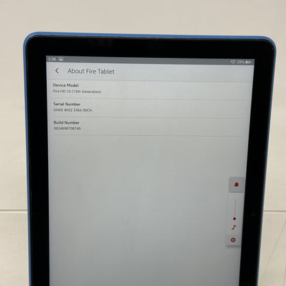 WiFi Only Amazon Kindle Fire HD 10 13th Gen 32GB Blue TG425K