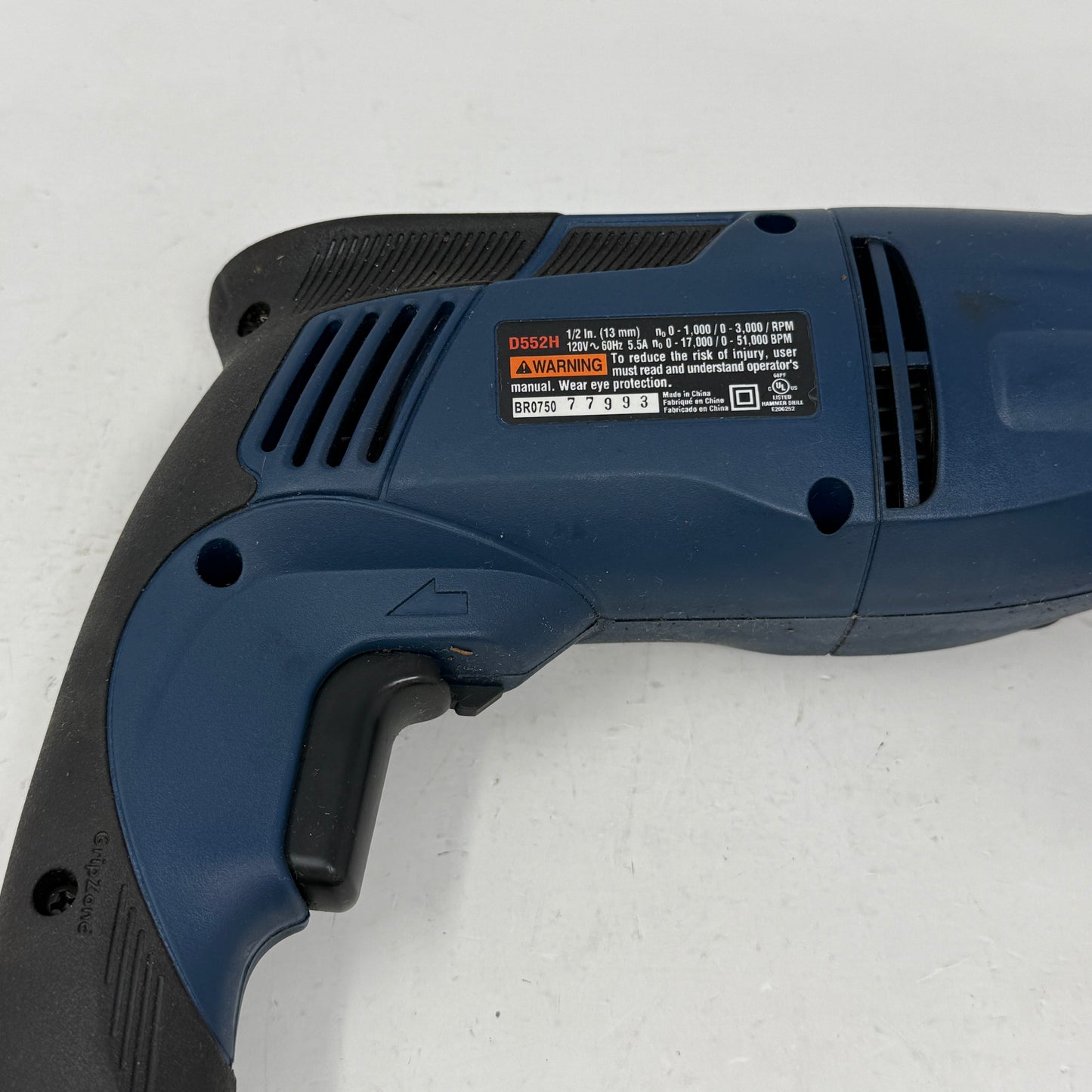 Ryobi D552H 120V 1/2" Corded Hammer Drill