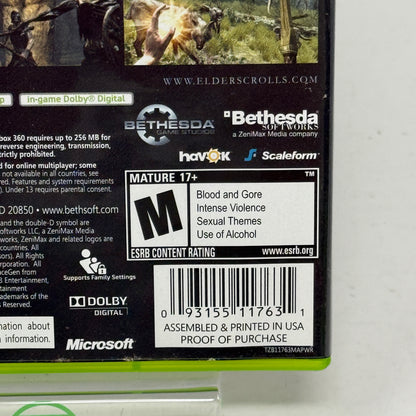 Elder Scrolls V: Skyrim (Microsoft Xbox 360, 2011)