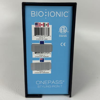 Bio Ionic Nano Ionic MX Onepass 1inch Straightening Iron Z-FGTST-OP-1