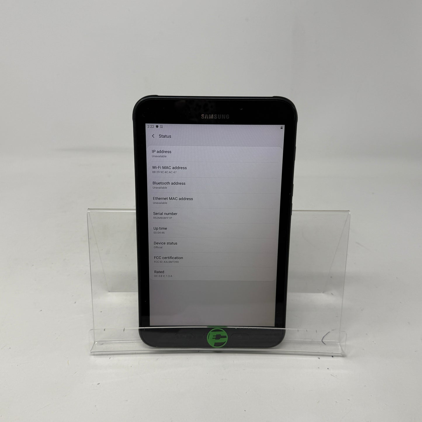 WiFi Only Samsung Galaxy Tab Active2 8.0" 16GB Black SM-T390