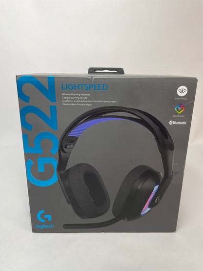 New Logitech G522 Lightspeed Wireless Gaming Headset RGB Black 981-001491