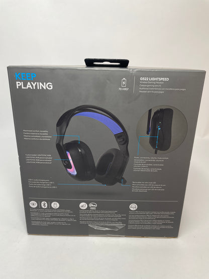 New Logitech G522 Lightspeed Wireless Gaming Headset RGB Black 981-001491