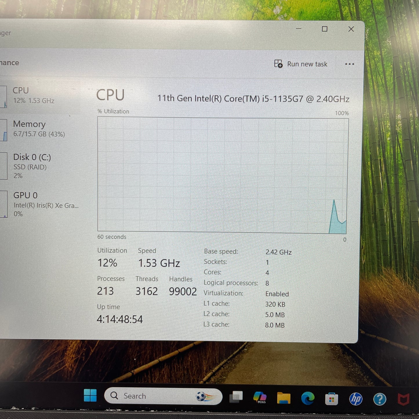 HP NoteBook 250 G8 15.6" i5-1135G7 2.4GHz 16GB RAM 256GB SSD