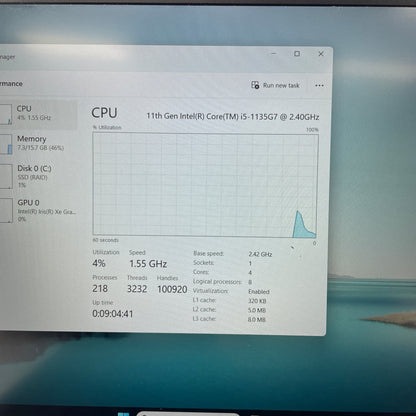 HP NoteBook 250 G8 15.6" i5-1135G7 2.4GHz 16GB RAM 256GB SSD