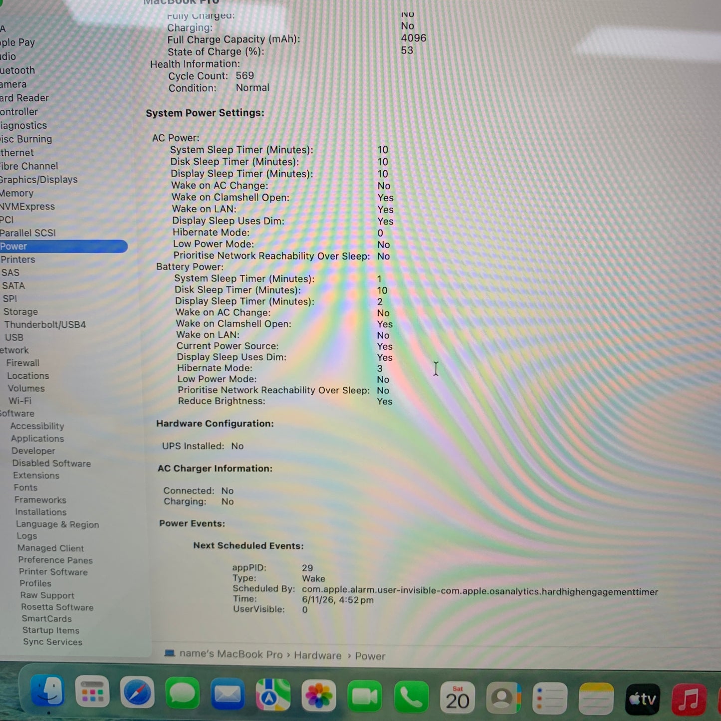 2020 Apple MacBook Pro 13.3" i5 2.0GHz 16GB RAM 500GB SSD Space Gray A2251
