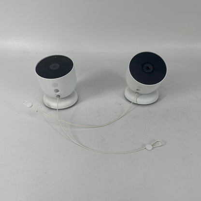 Lots Of 2 Google G3AL9 Nest Cam 1080p Indoor/Outdoor Security Camera