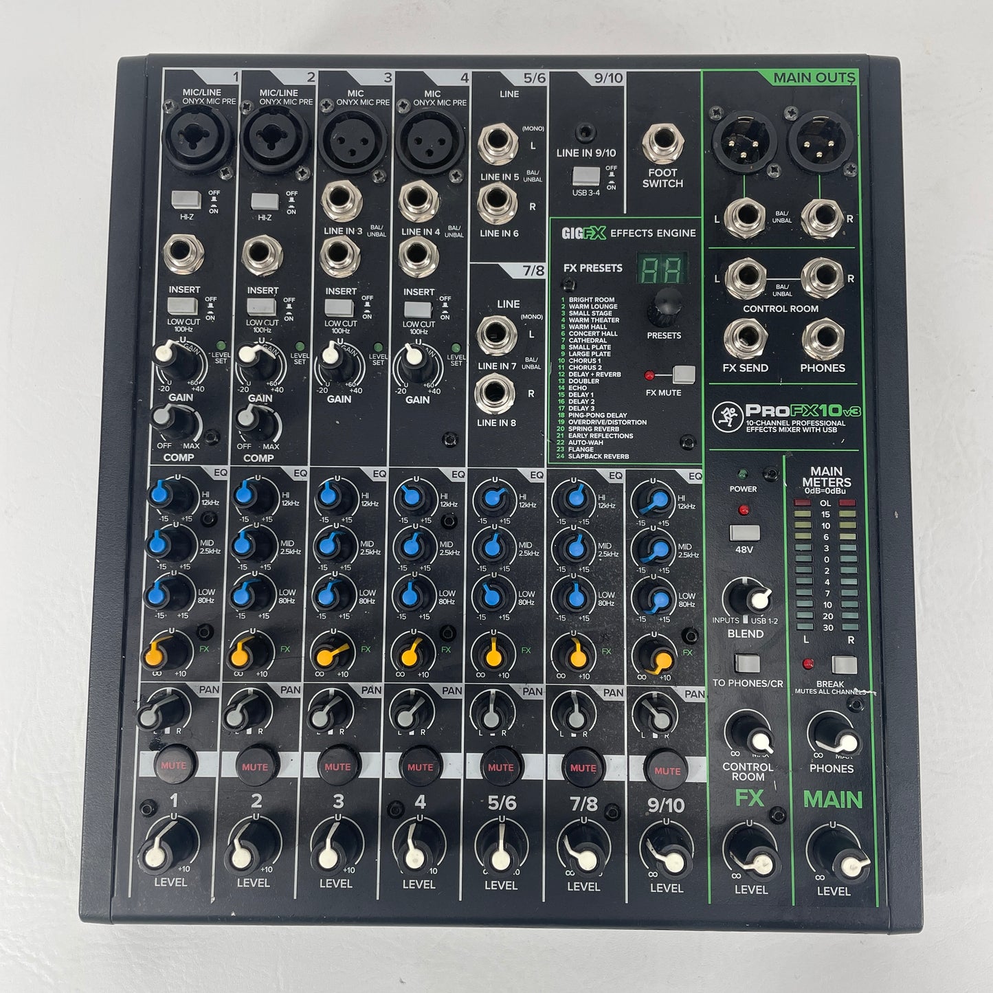 Mackie Pro FX10 v3 10-Channel Professional Effects Mixer With USB