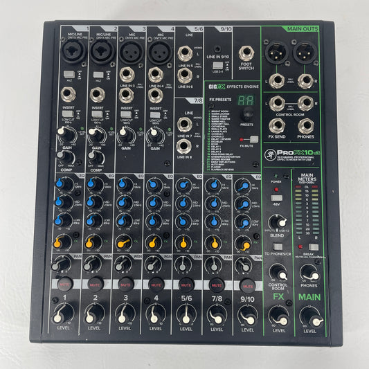 Mackie Pro FX10 v3 10-Channel Professional Effects Mixer With USB