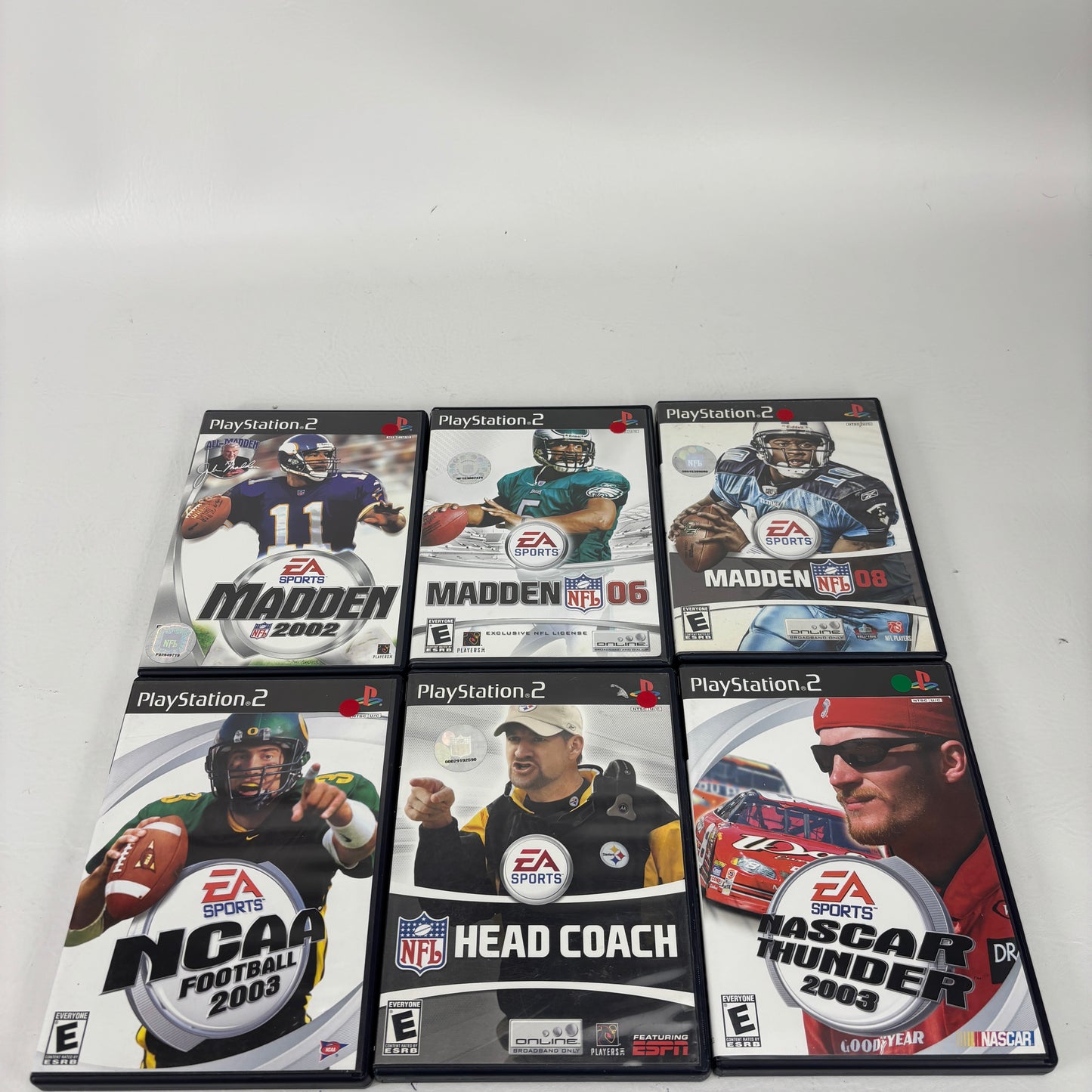 Lot of 6 Sony PlayStation 2 PS2 EA Sports NFL Madden Games