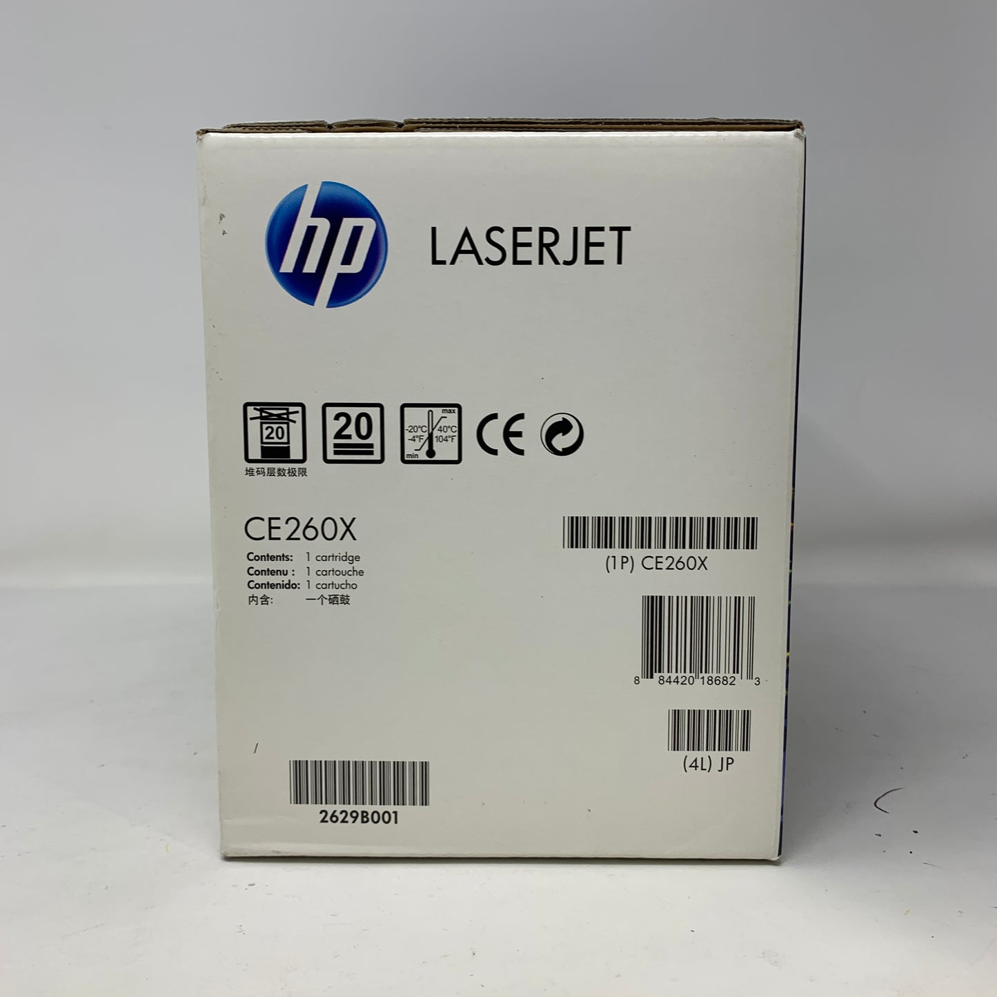 New HP LaserJet 649x Black 4 Pack Toner Cartridge CE260X