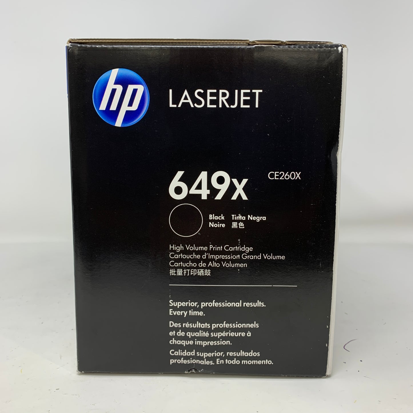 New HP LaserJet 649x Black 4 Pack Toner Cartridge CE260X