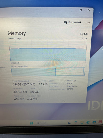 Lenovo Ideapad 3 Slim 15IAN8 15.6" i3-N305 1.8GHz 8GB RAM 256GB SSD