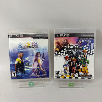 Lot of 2 PS3 Games Final Fantasy X X-2 HD Remaster Kingdom Hearts 1.5 Remix GH