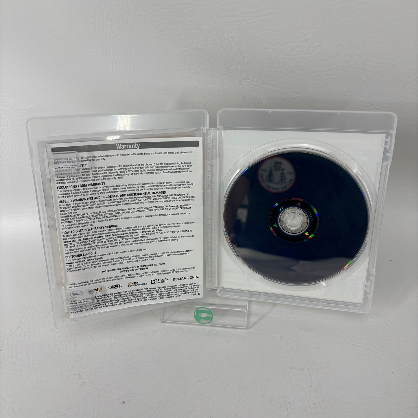 Lot of 2 PS3 Games Final Fantasy X X-2 HD Remaster Kingdom Hearts 1.5 Remix GH