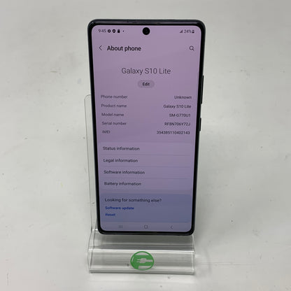 Unlocked Samsung Galaxy S10 Lite 8GB RAM 128GB SM-G770U1 Black